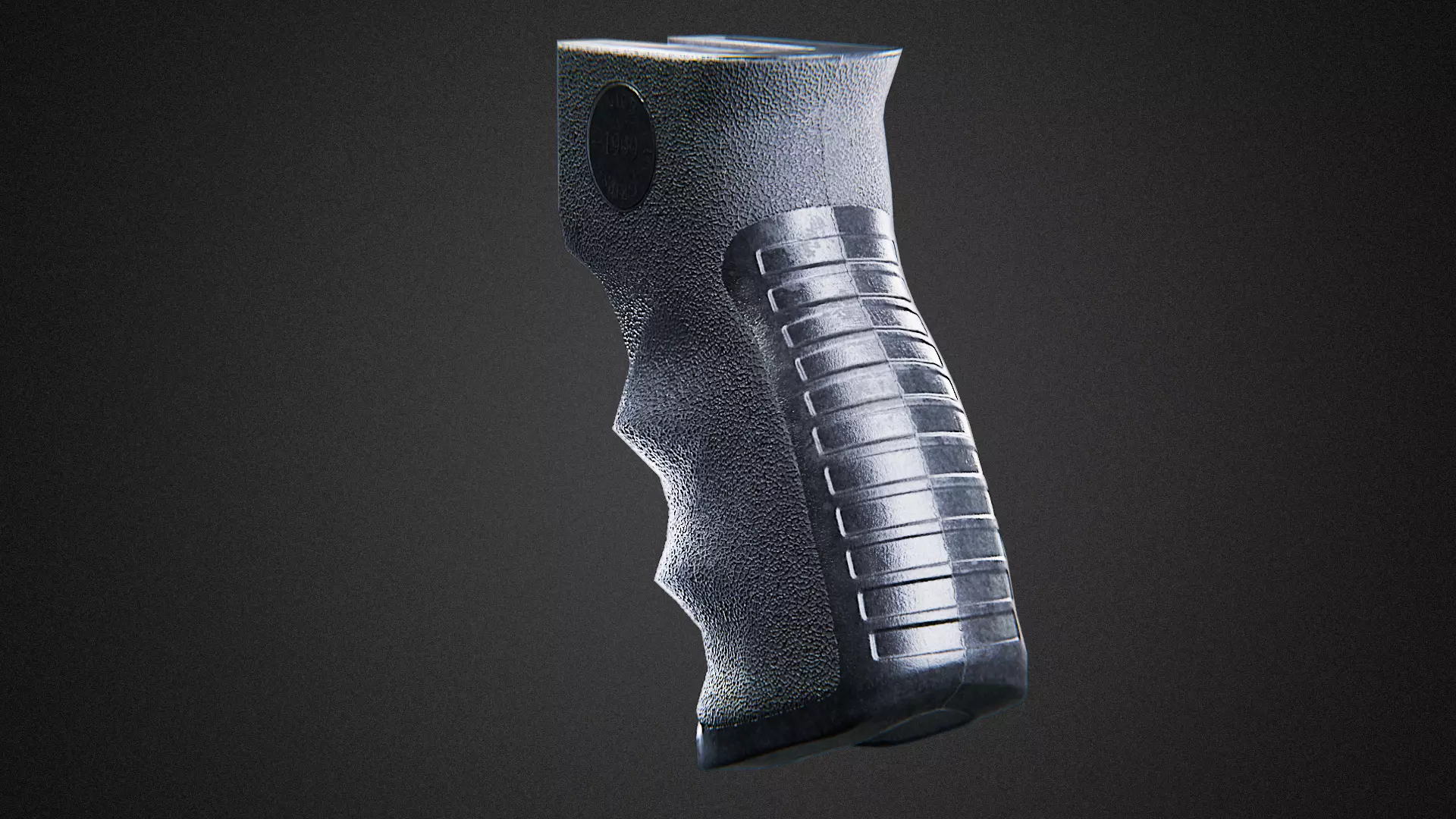 Pistol Grip forward tactical Low-poly 3D model_2