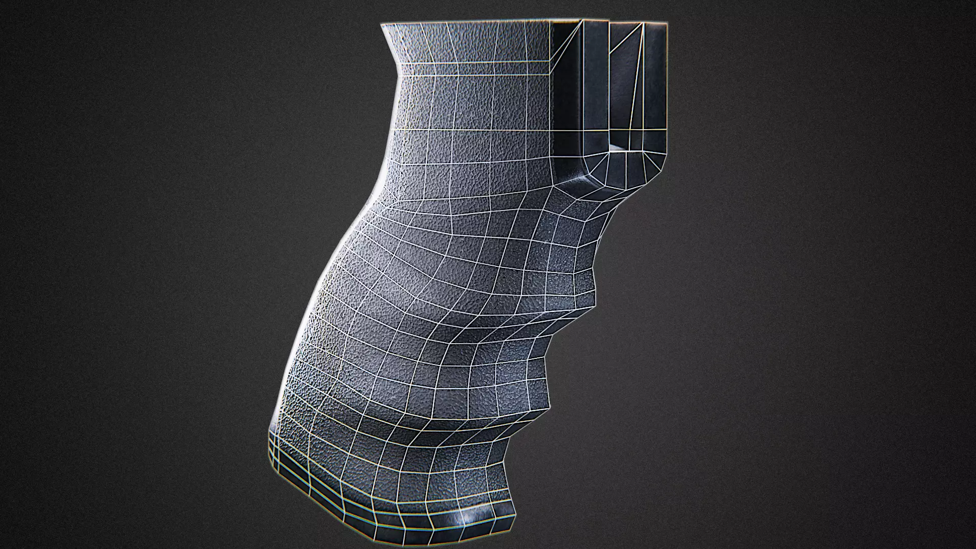 Pistol Grip forward tactical Low-poly 3D model_11