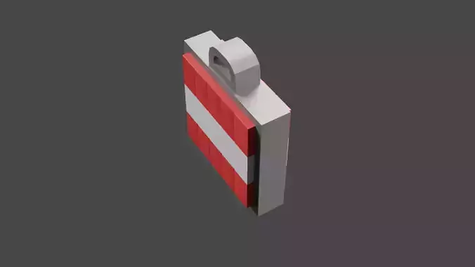 TNT Block Keychain Minecraft Inspired 3D print model