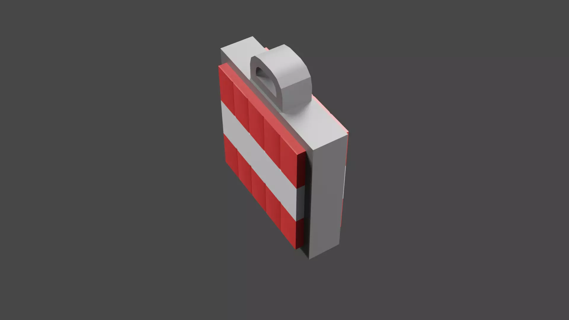 TNT Block Keychain Minecraft Inspired 3D print model_0