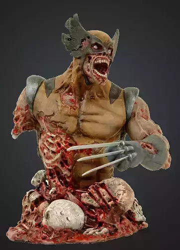 Zombie Wolverine STL