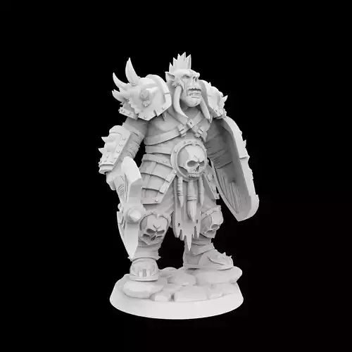 Orc Warrior Battle Ready 3D Printable Miniature