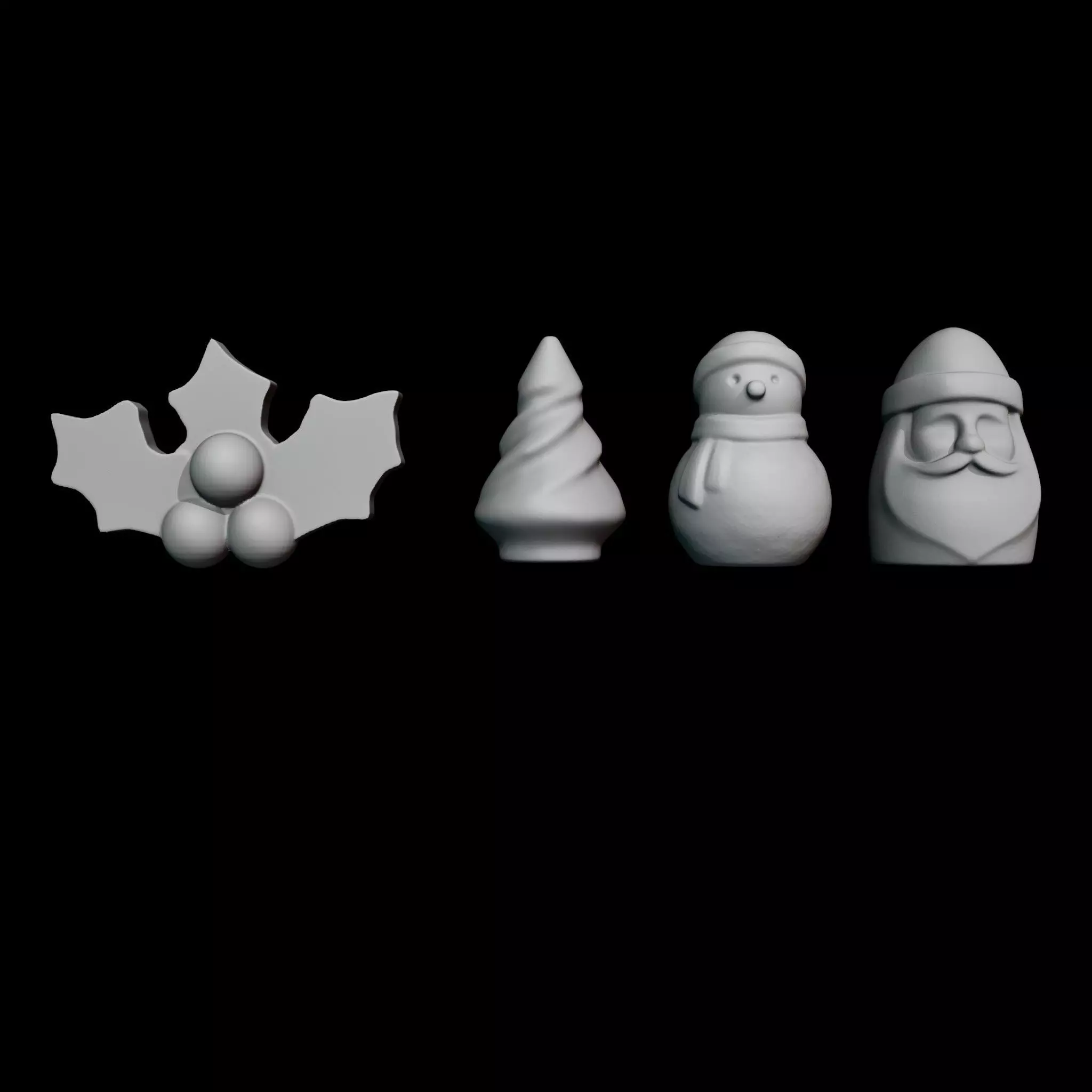 12 New Year Figurine Printables 3D print model_2