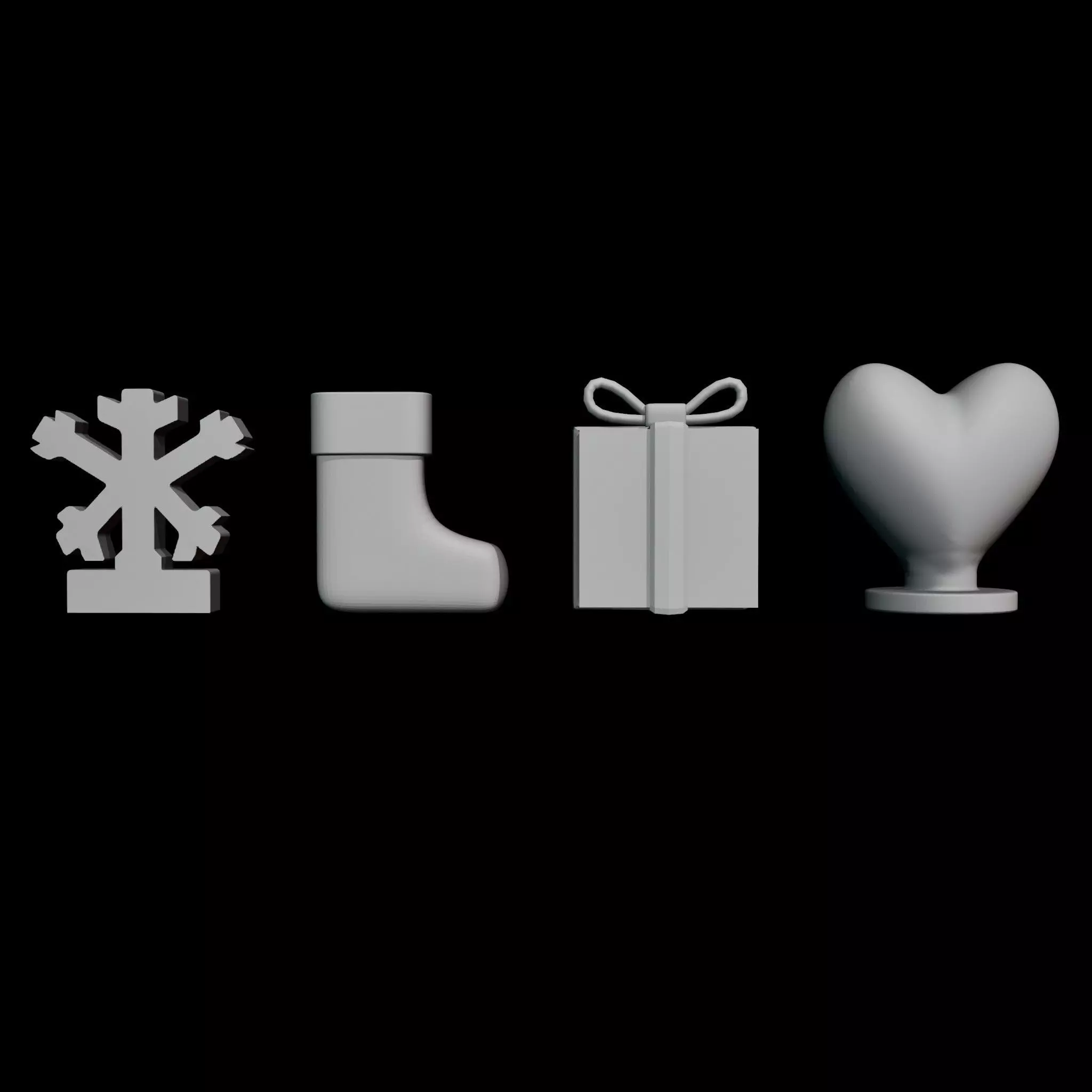 12 New Year Figurine Printables 3D print model_1