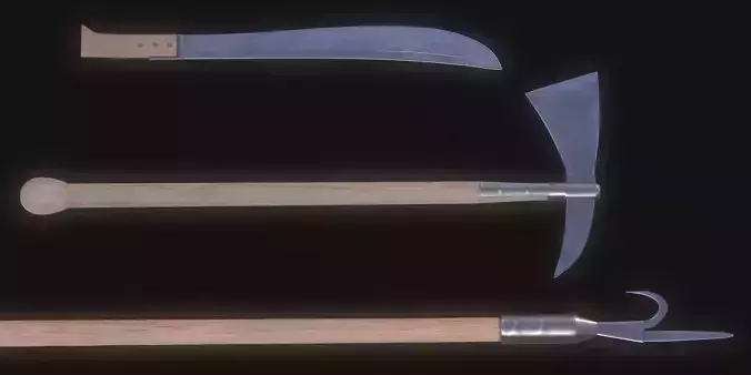 Pirate Melee Weapons Set Game Ready 3D