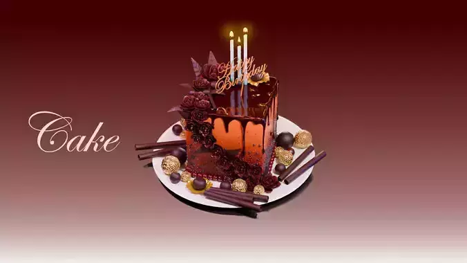 Cake 3d model