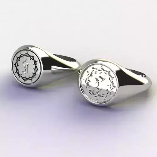 Letter J Signet Ring