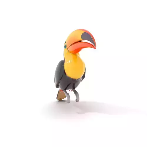 Colorful Toucan model pack Low-poly 3D model