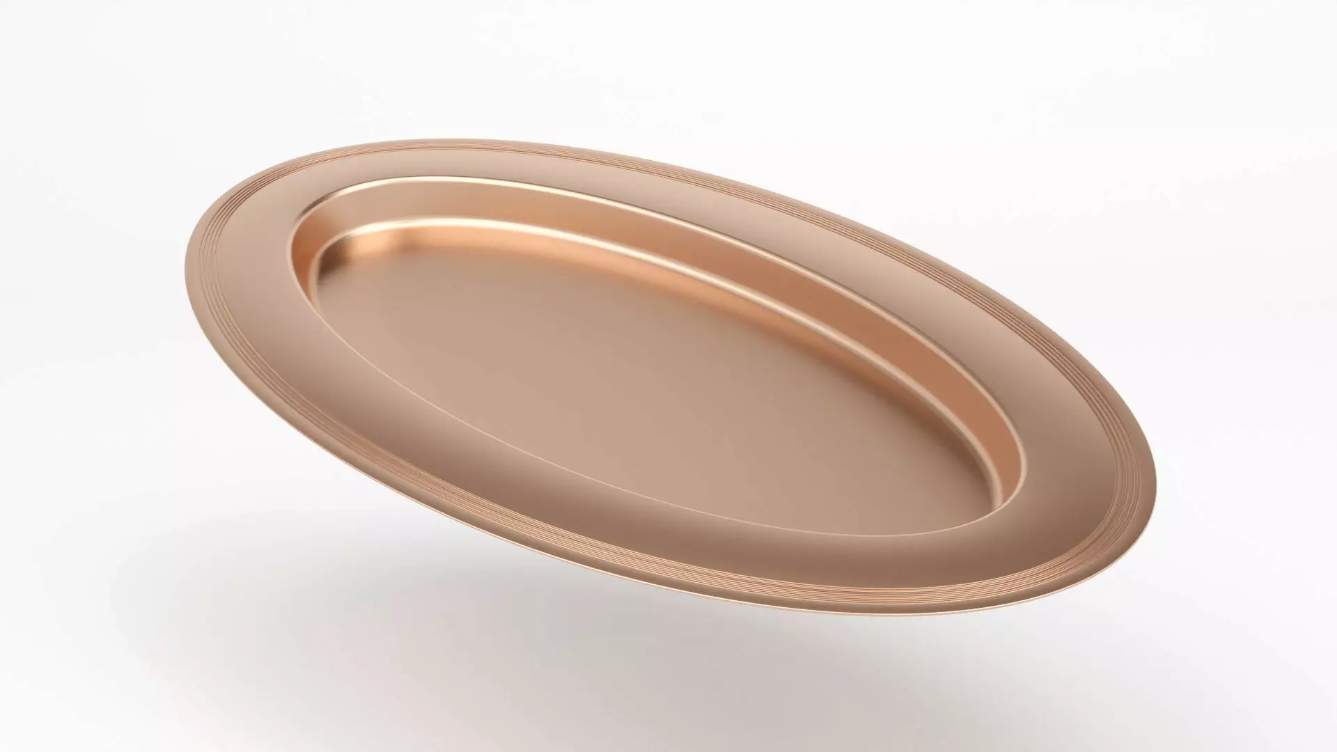 Cooper Plate Tray With Glass 3D Model 3D model_18