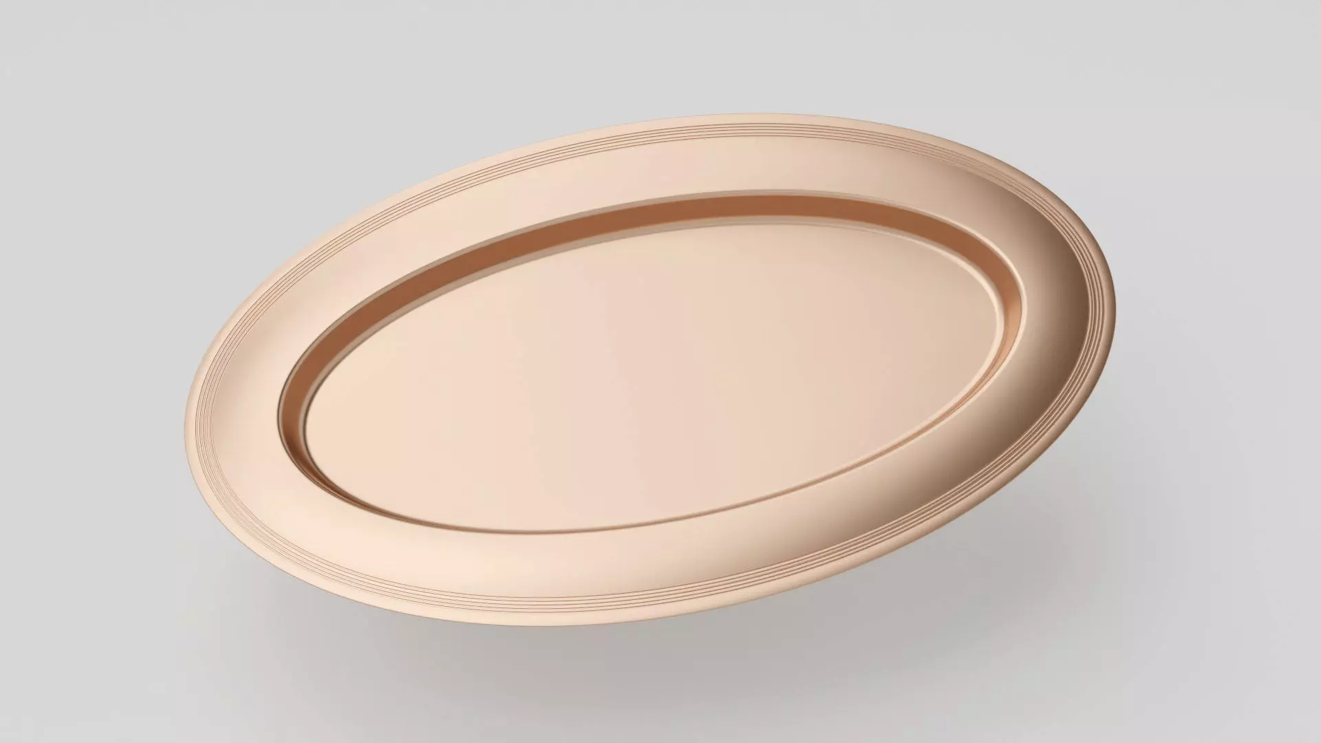 Cooper Plate Tray With Glass 3D Model 3D model_24