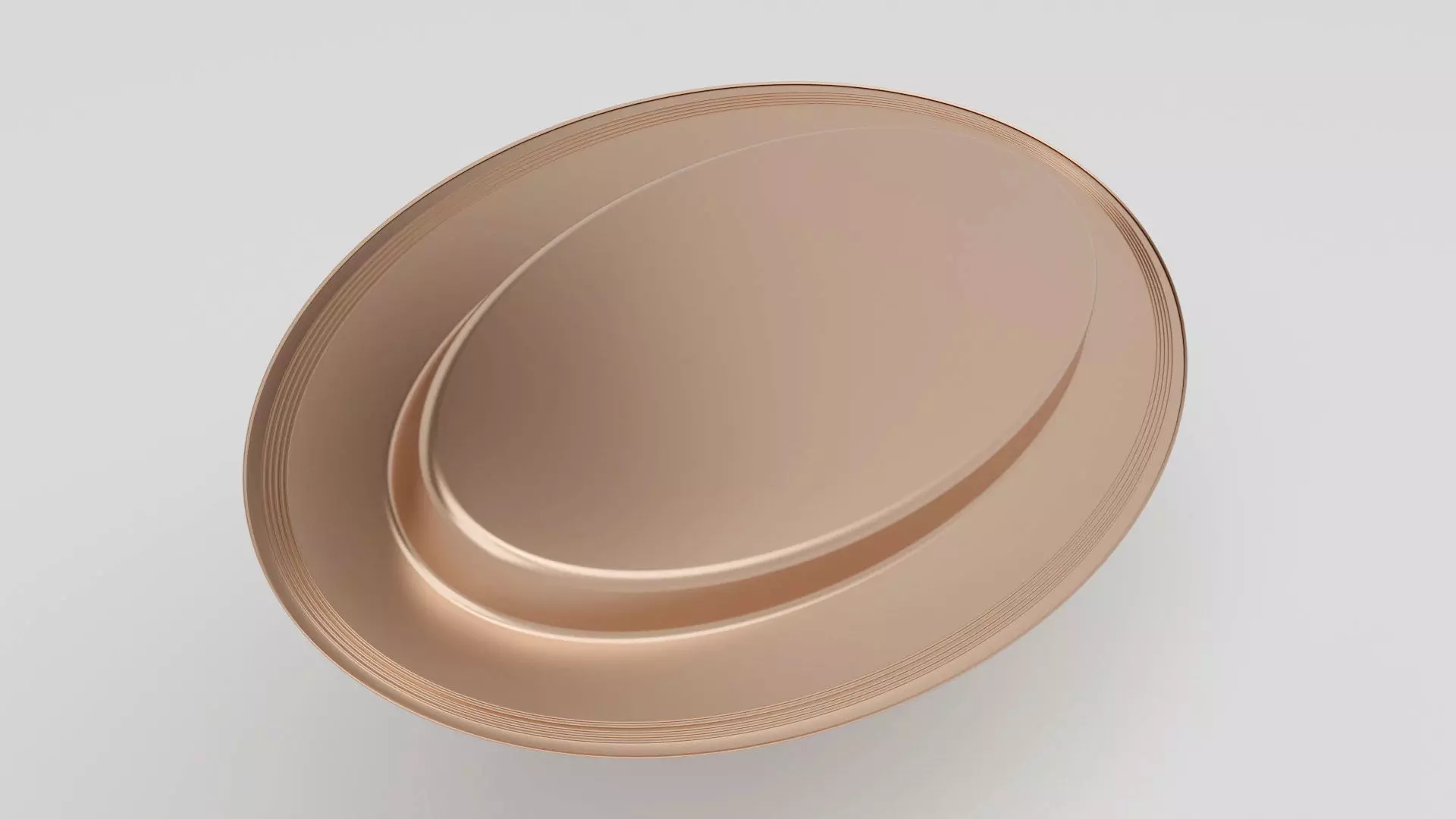 Cooper Plate Tray With Glass 3D Model 3D model_23