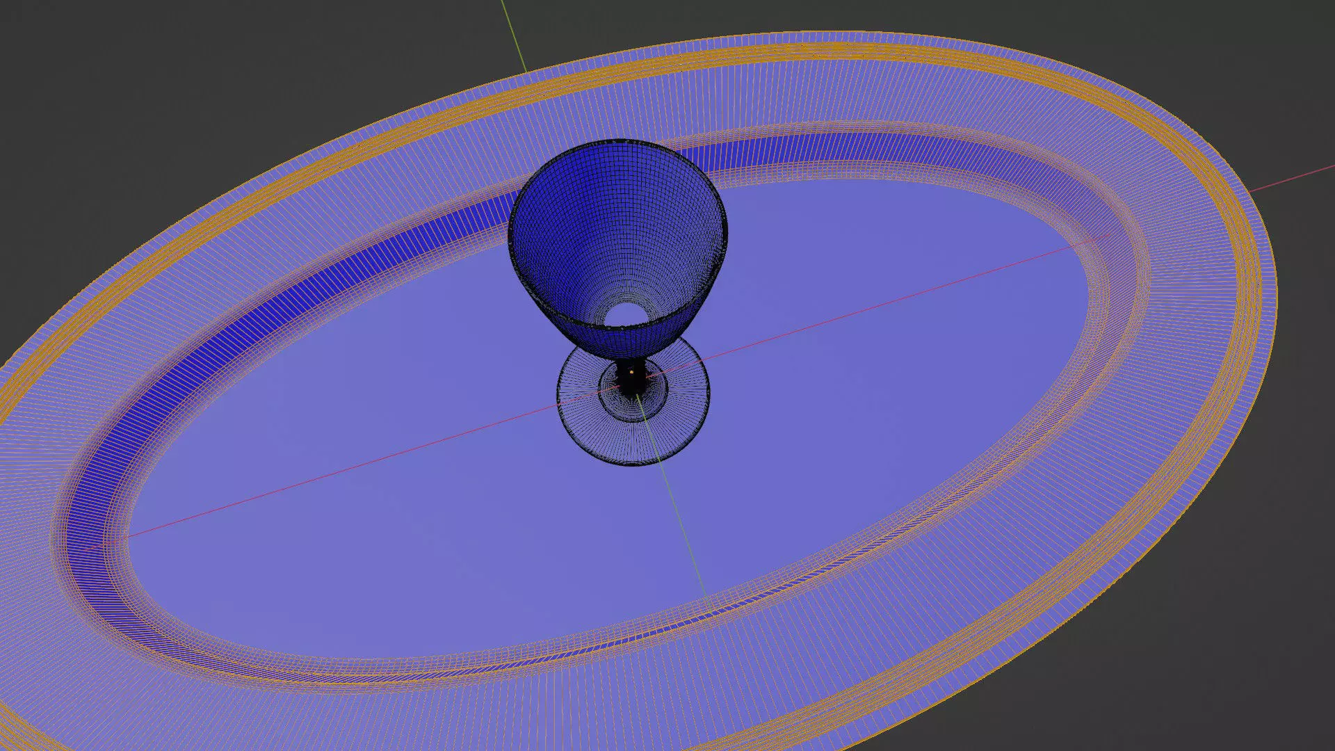 Cooper Plate Tray With Glass 3D Model 3D model_30