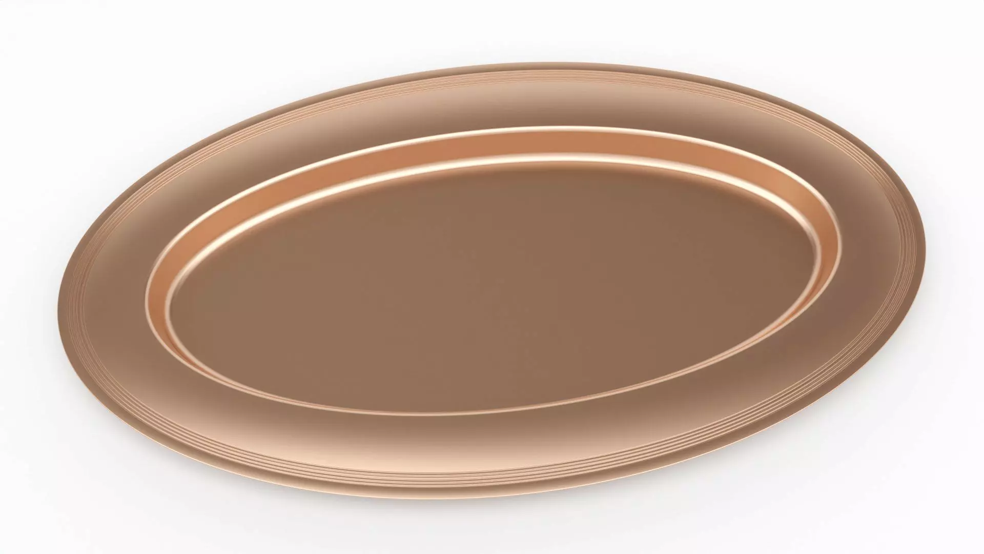 Cooper Plate Tray With Glass 3D Model 3D model_17