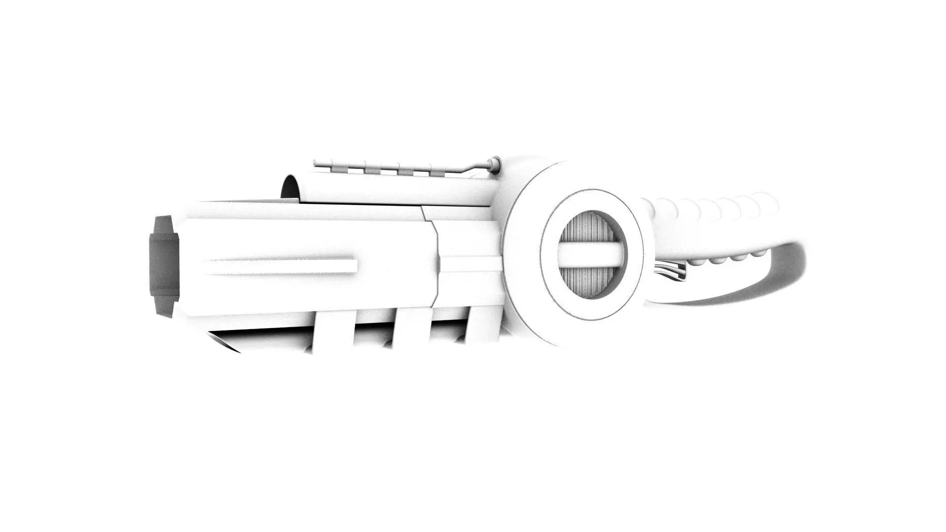 Gun Model grenade launcher Free 3D model