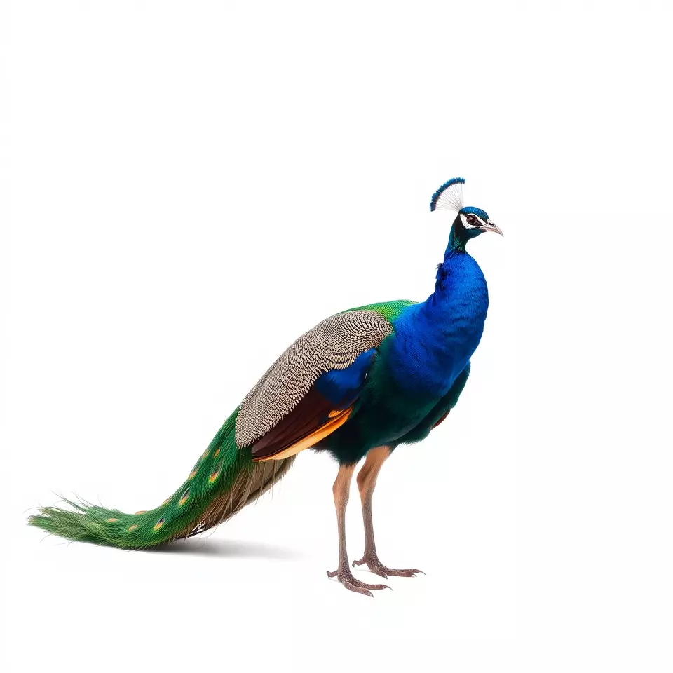 Vibrant Peacock Elegance model pack Low-poly 3D model_2