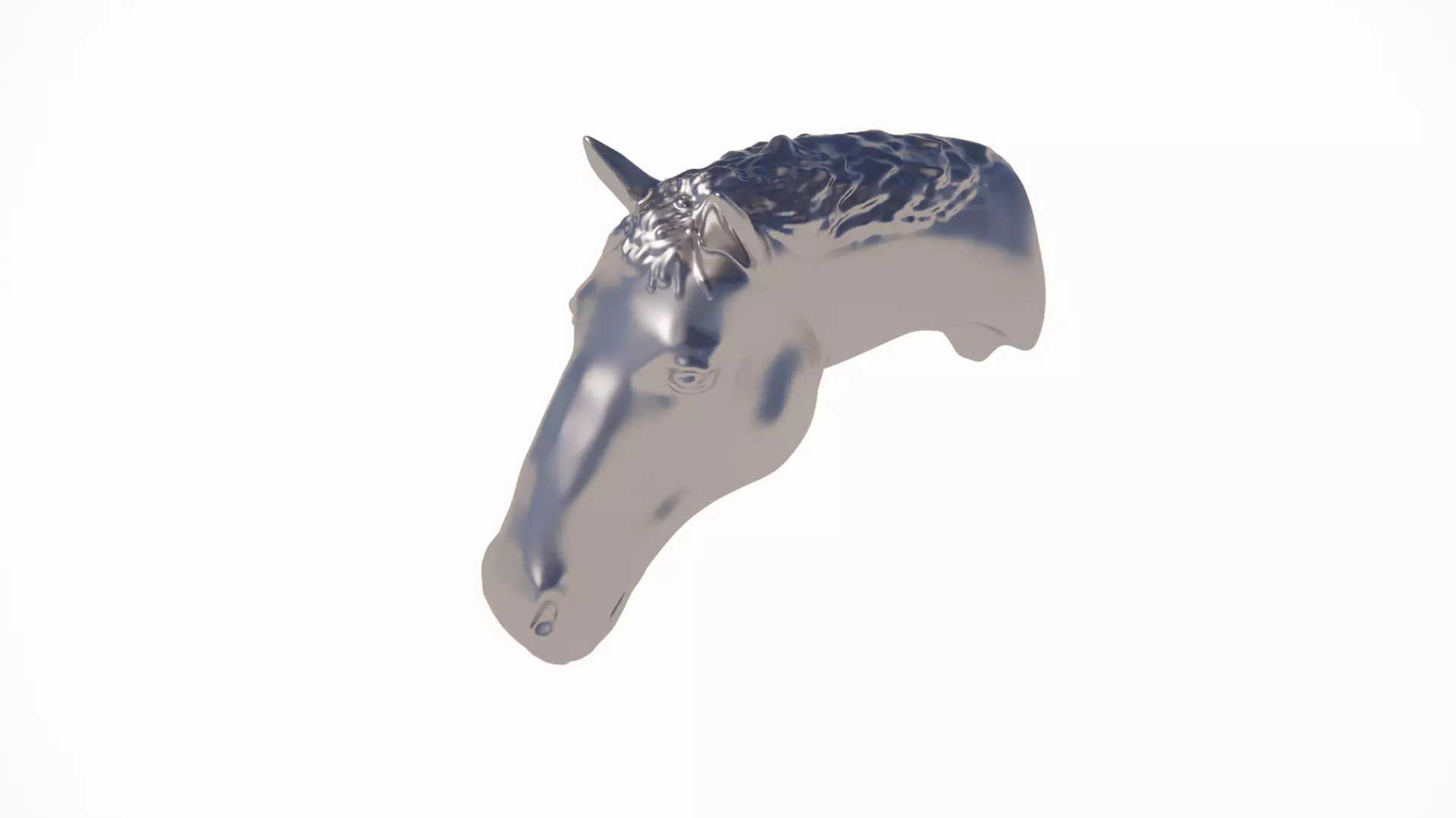Horse Head Mantel 3D print model_0