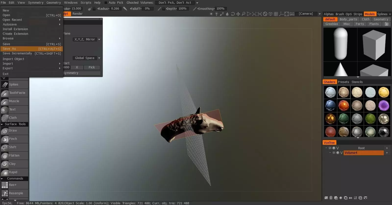 Horse Head Mantel 3D print model_3