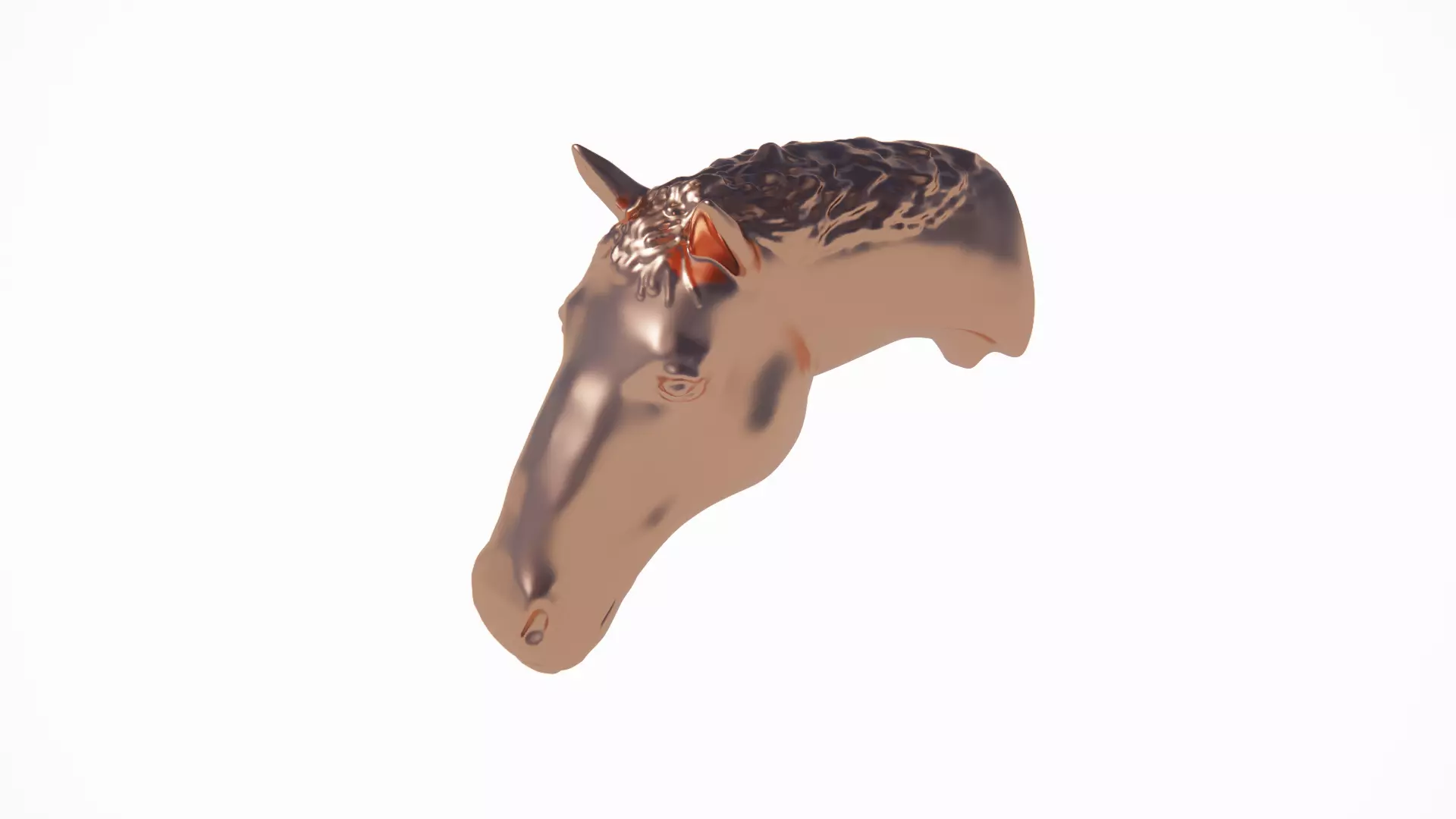 Horse Head Mantel 3D print model_2