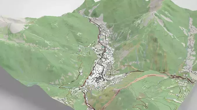 Cityscape Andorra la Vella Andorra