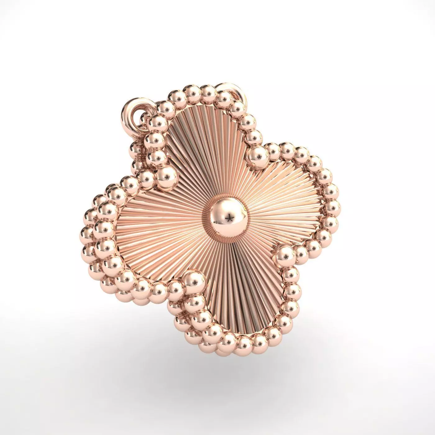 Alhambra Inspired Clover Pendant VCA 3D print model_0