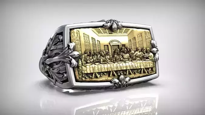 The Last Supper Leonardo Jesus and Saints Christian Signet