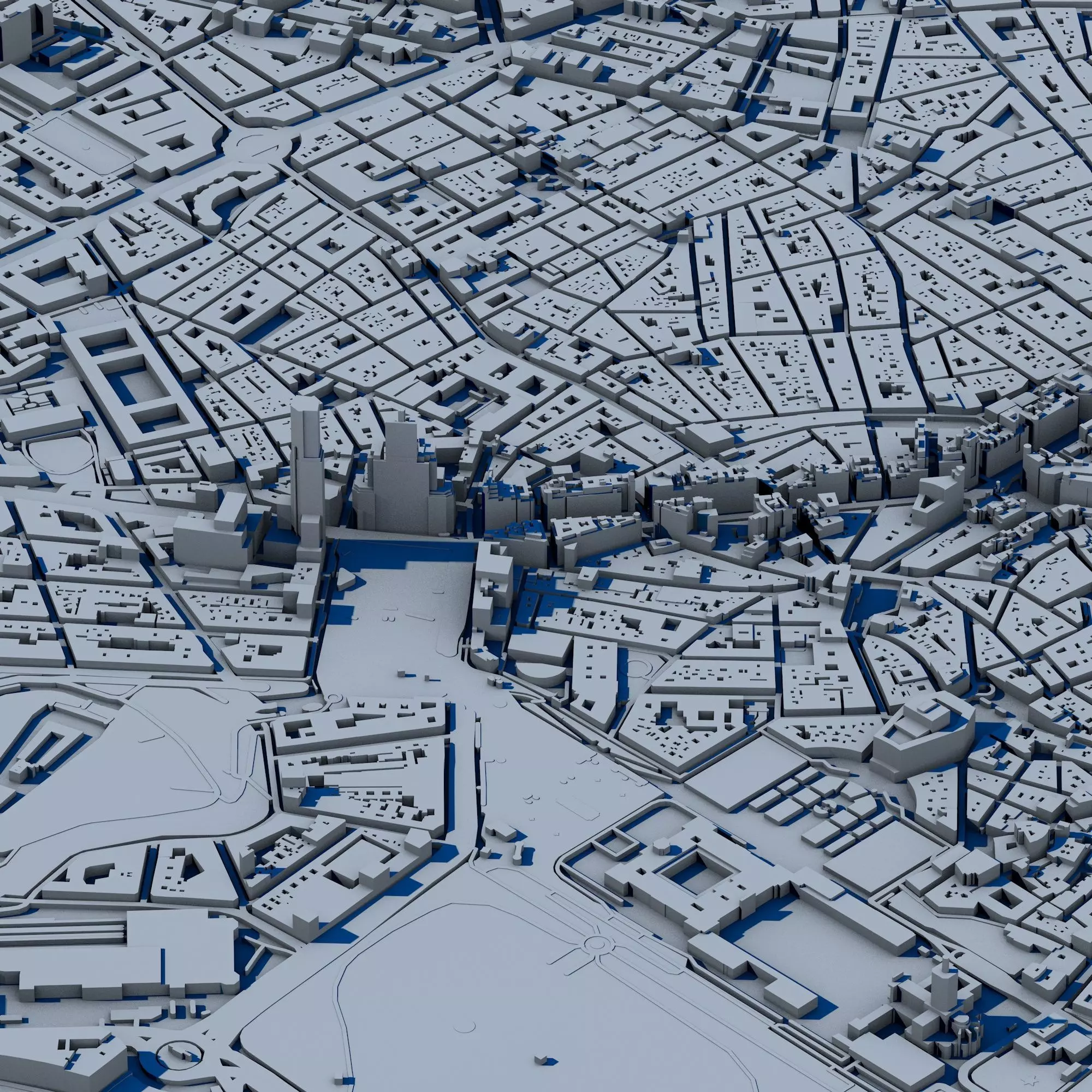 Madrid City 3D Model Spanish Capital Urban Landscape  3D print model_3