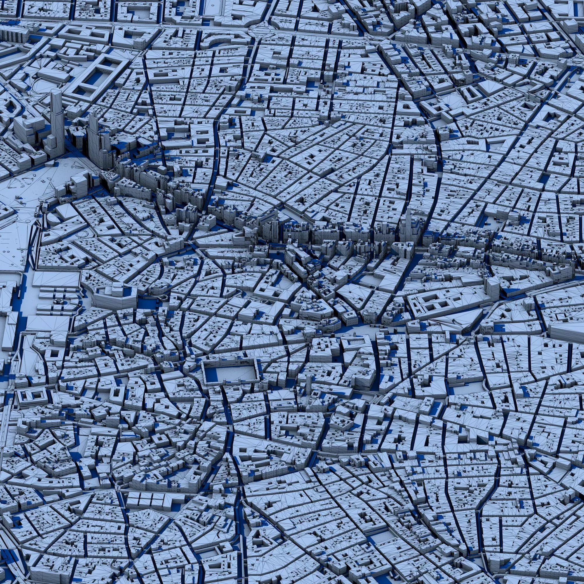 Madrid City 3D Model Spanish Capital Urban Landscape  3D print model_6