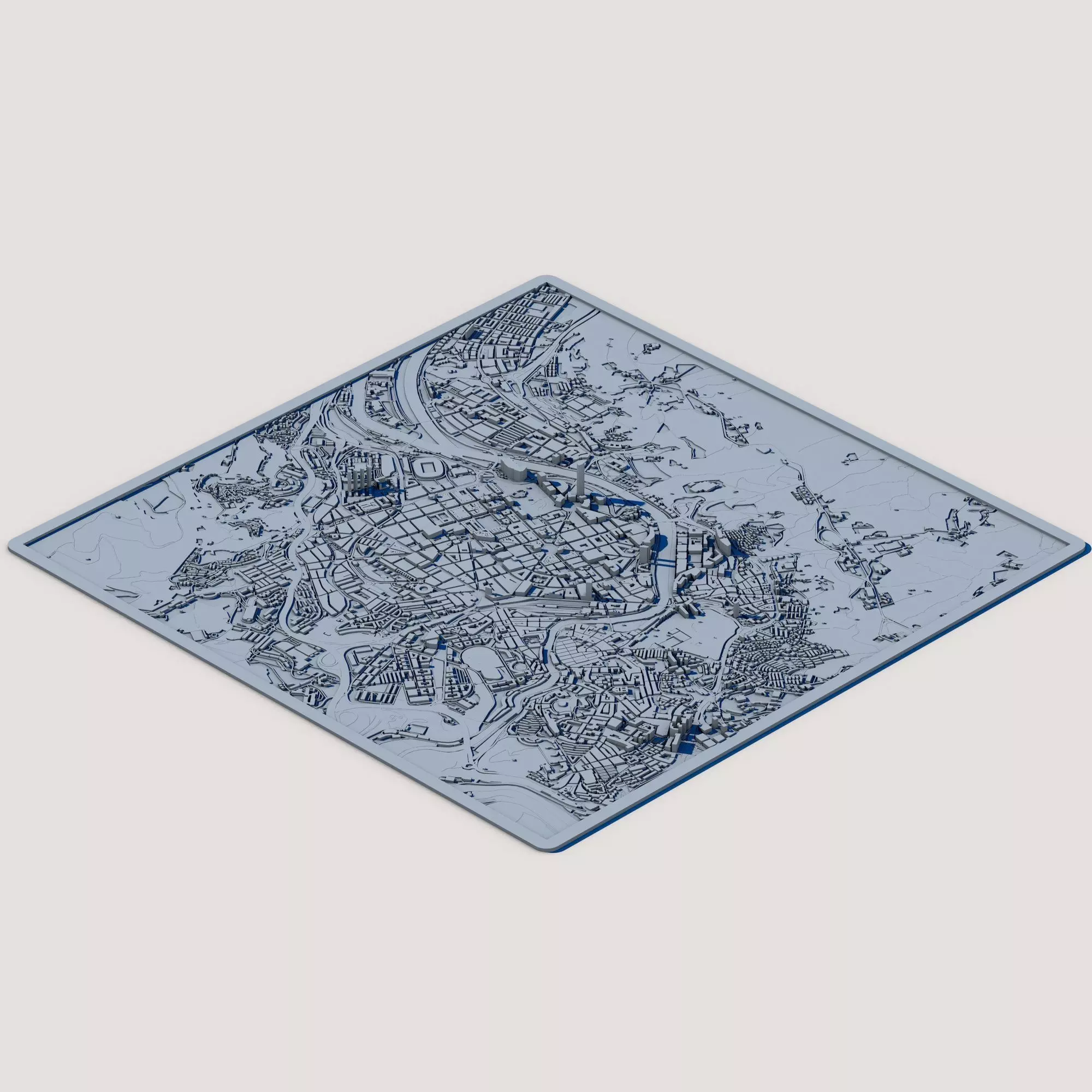 Bilbao City Spain 3D print model_2