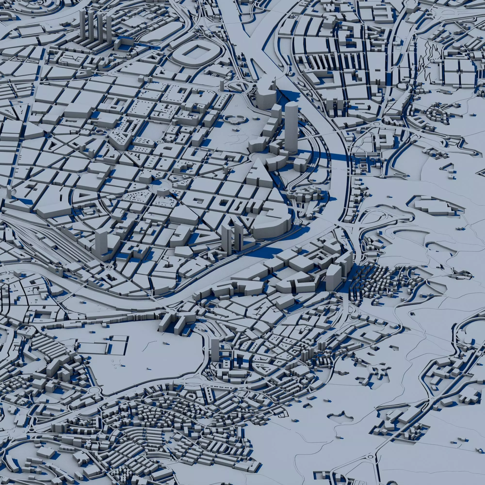 Bilbao City Spain 3D print model_3