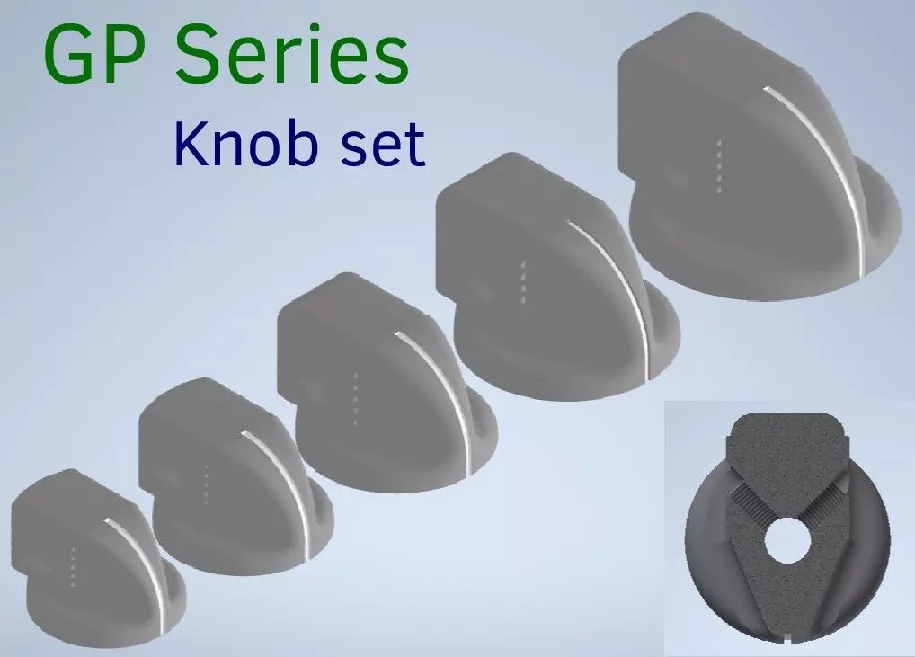 GP Series Knob Set 3D print model_0