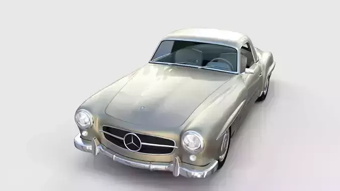 Mercedes 190SL with Interior Hard Top rev