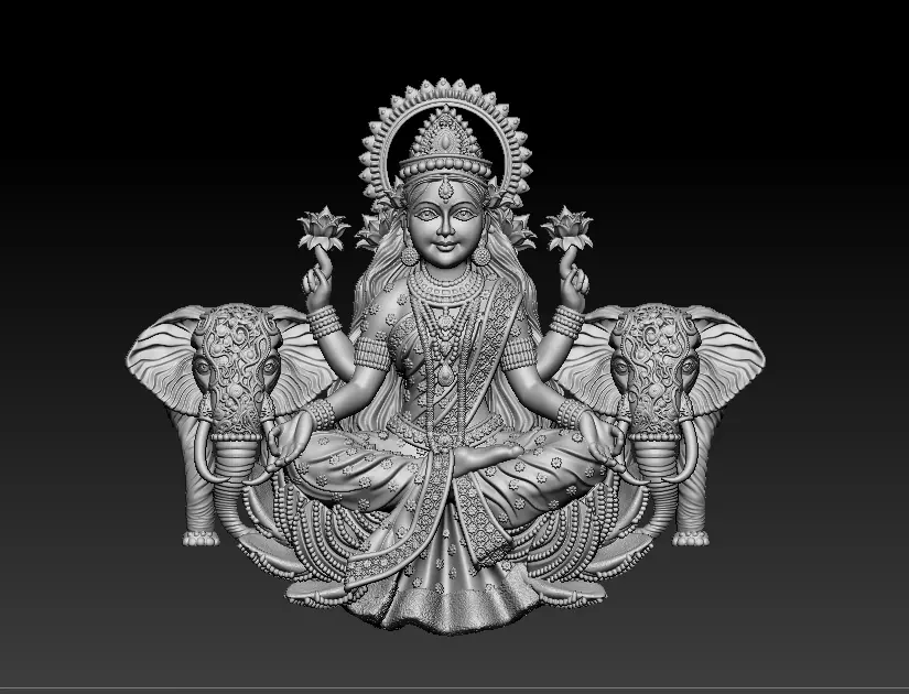 Laxmi Mata 3D print model 3D print model_0