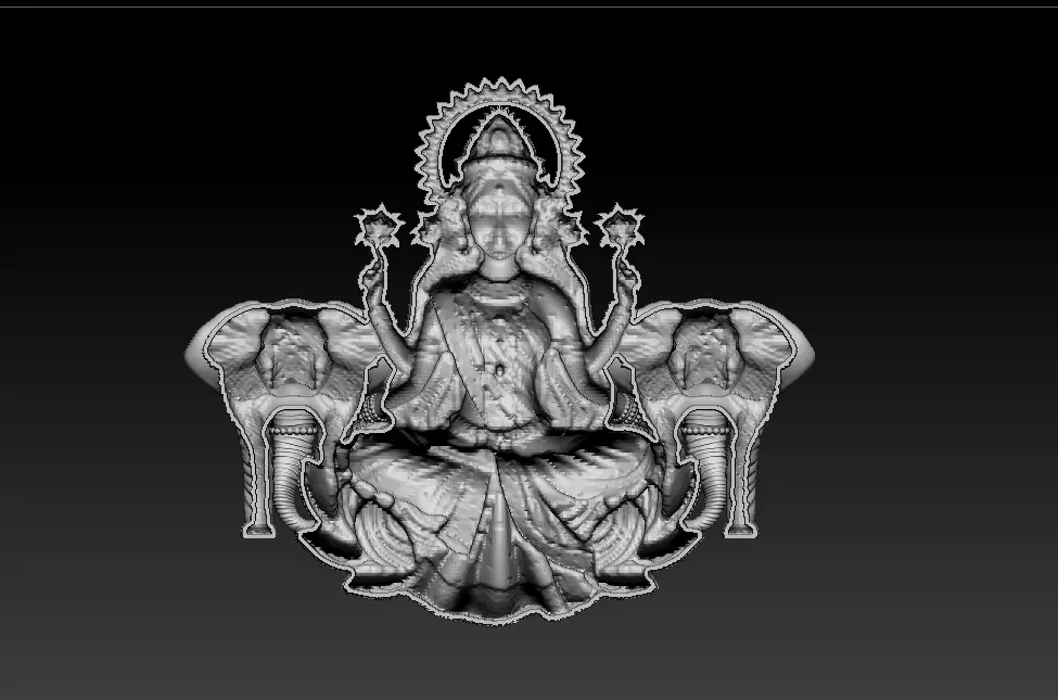 Laxmi Mata 3D print model 3D print model_4