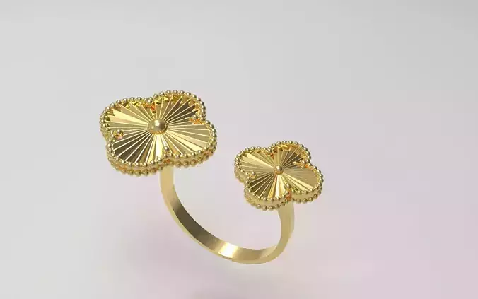 Van Cleef  3D Model for Jewelry Design and Printing