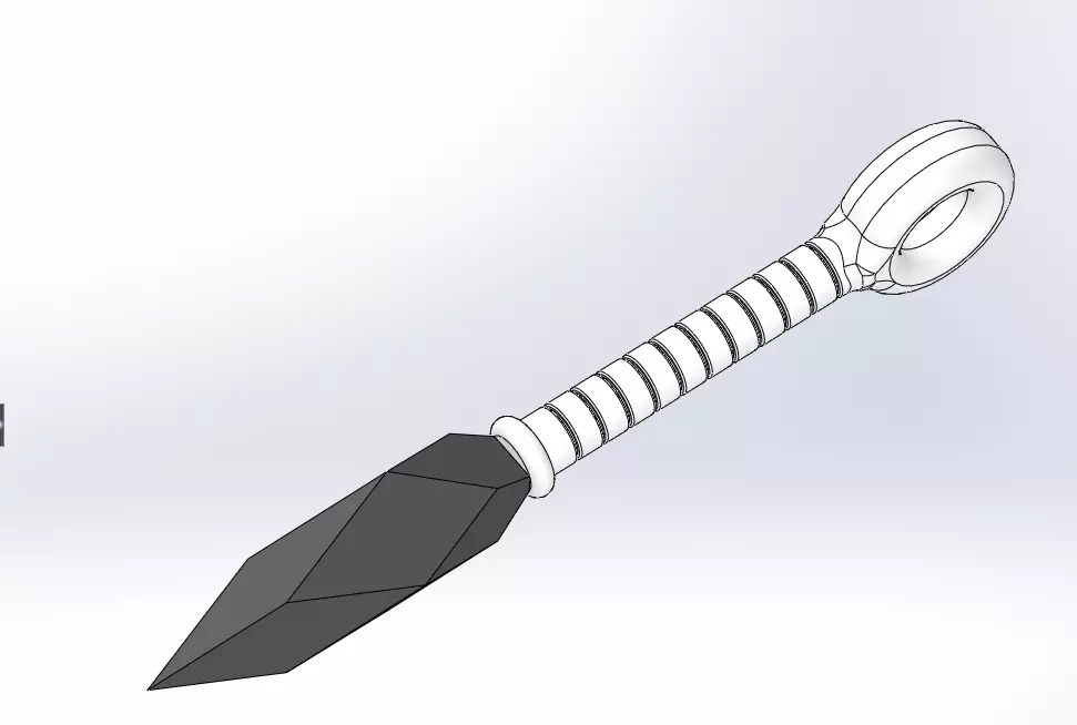Kunai Rudimental 3D print model
