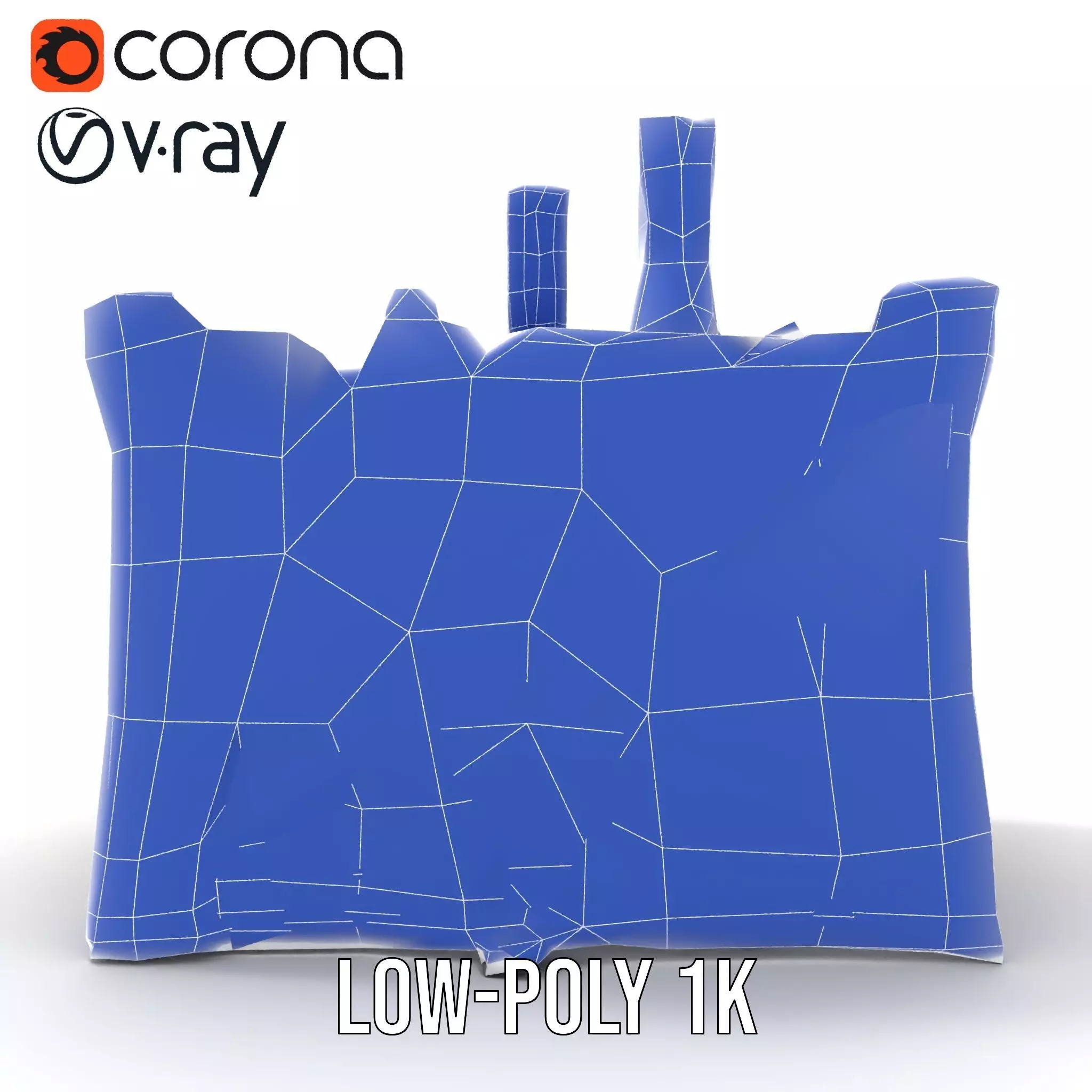 Medieval Stone Castle model pack Low-poly 3D model_19