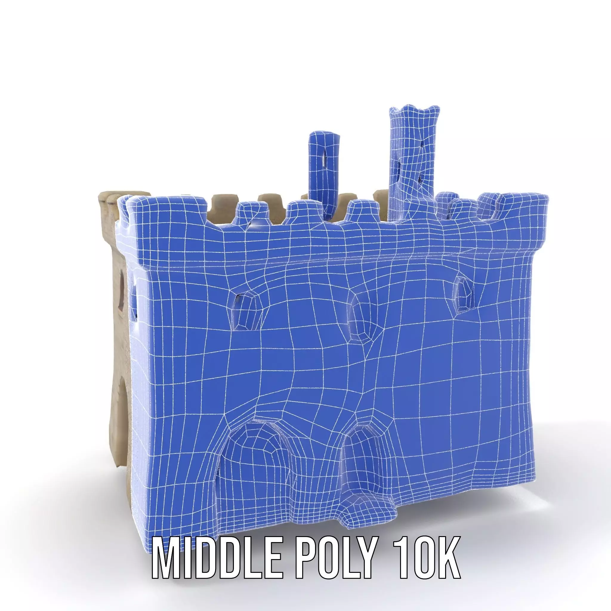 Medieval Stone Castle model pack Low-poly 3D model_18