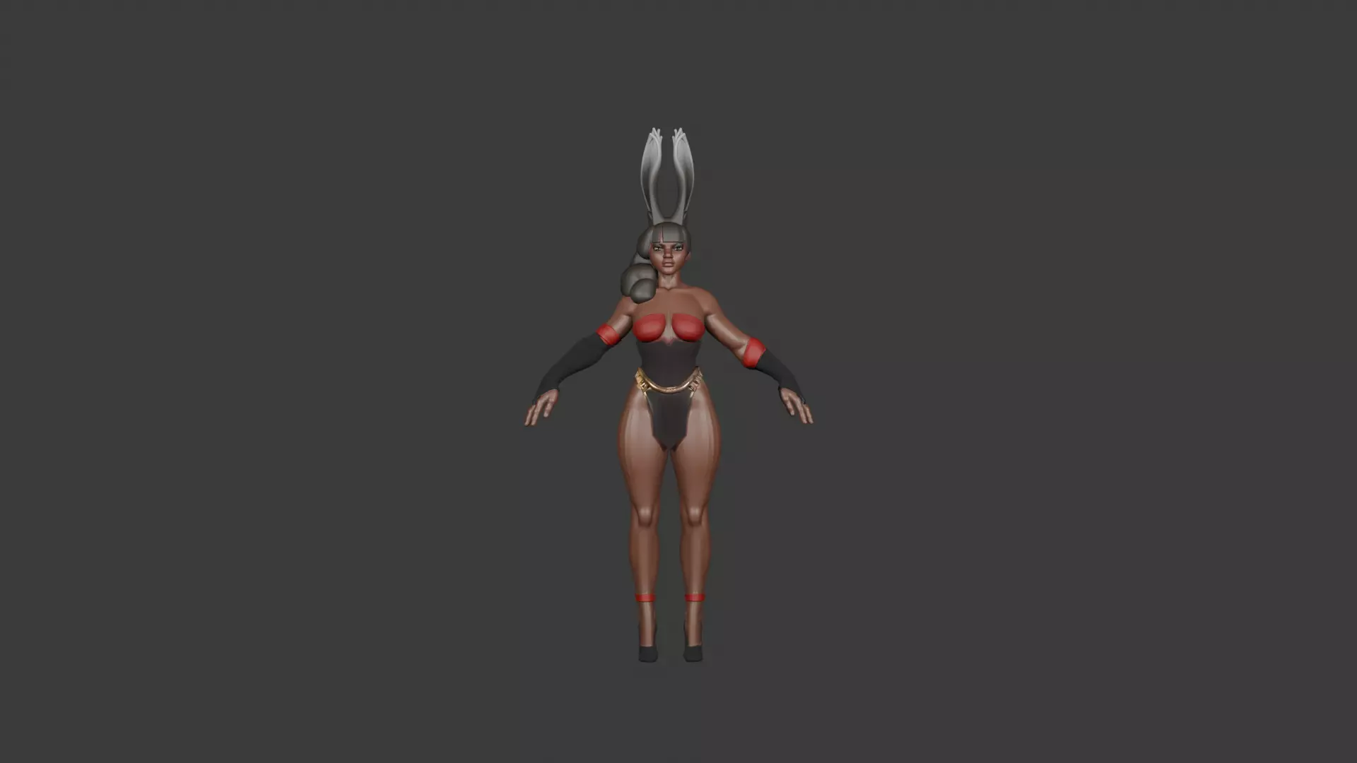 Bunny Girl Stylized 3D Character Model   3D model_0