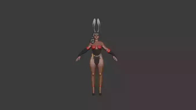 Bunny Girl Stylized 3D Character Model   3D model