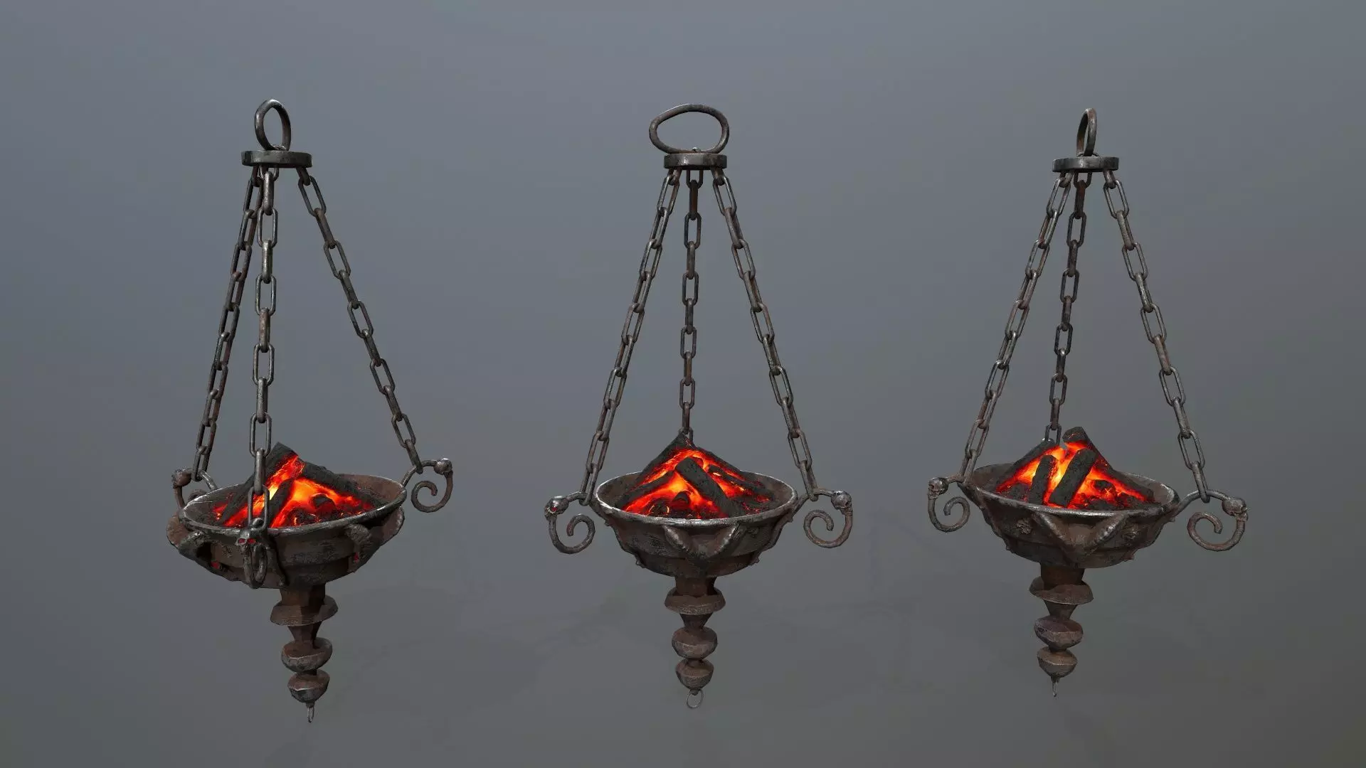 Dark Statue Low-poly 3D model_19