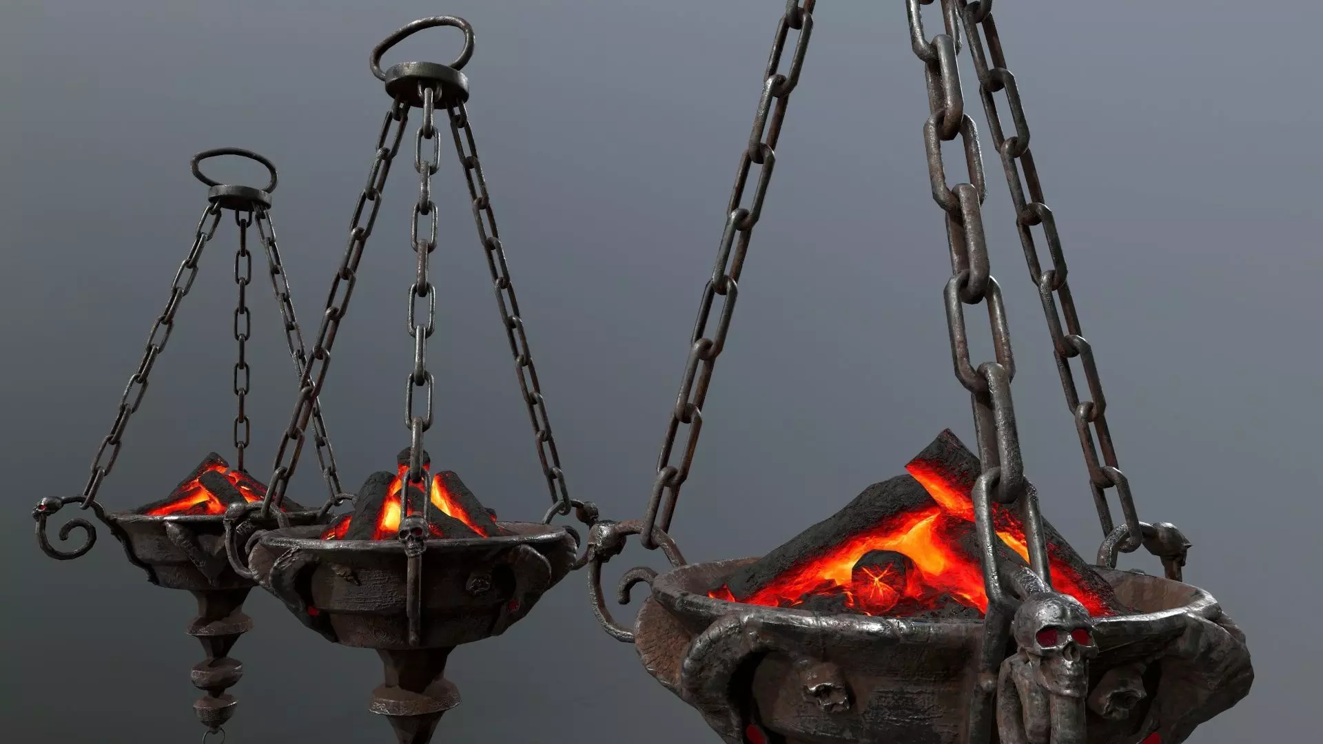 Dark Statue Low-poly 3D model_22