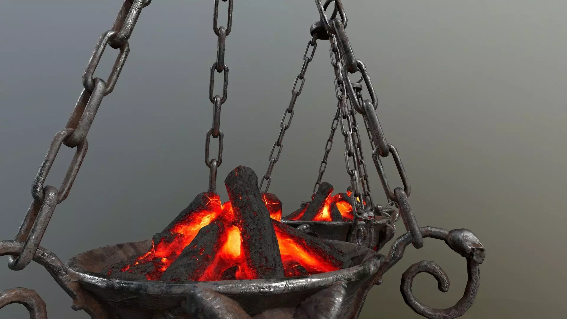 Dark Statue Low-poly 3D model_20