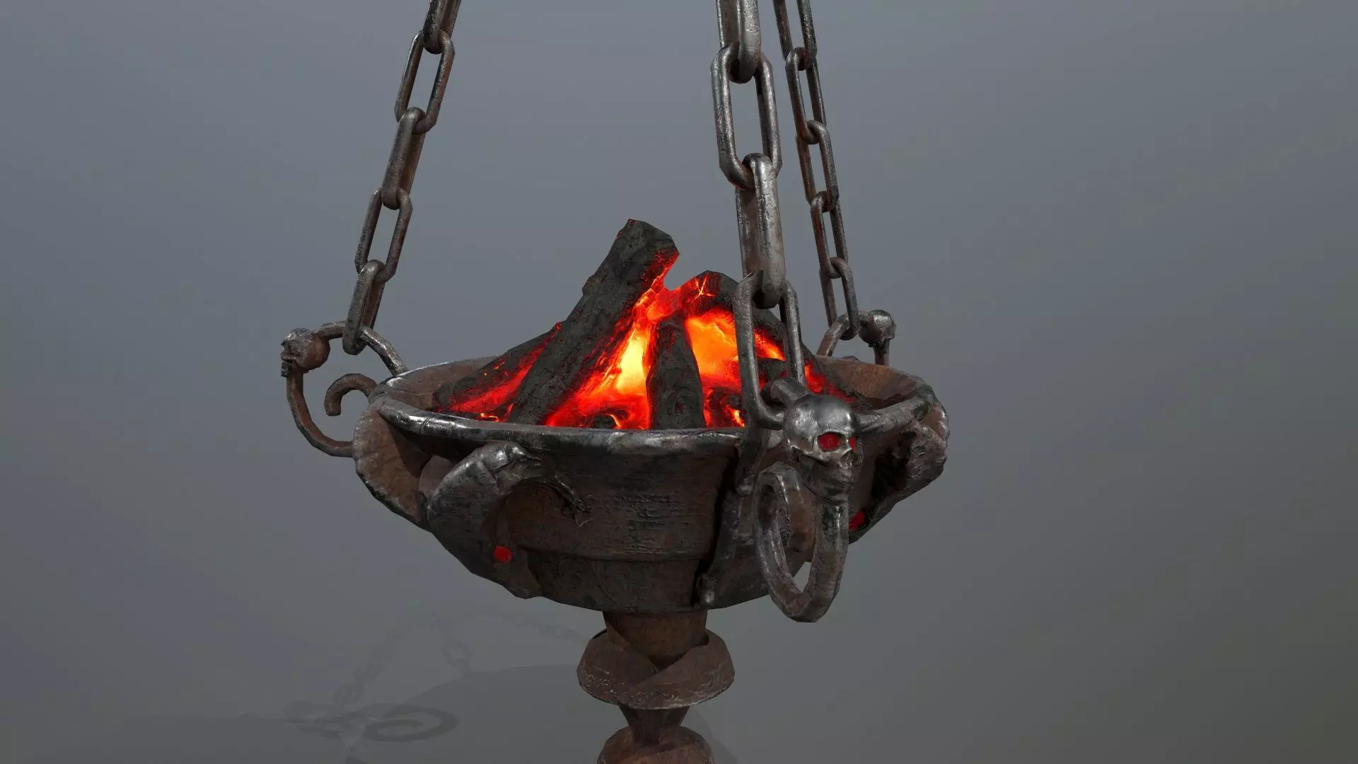 Dark Statue Low-poly 3D model_21