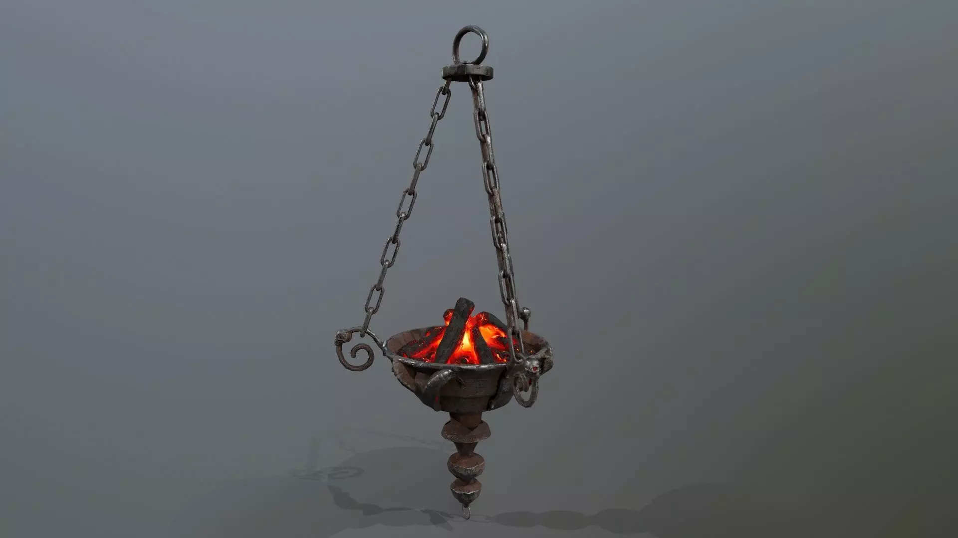 Dark Statue Low-poly 3D model_18