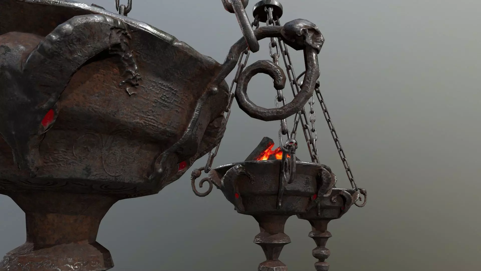 Dark Statue Low-poly 3D model_24