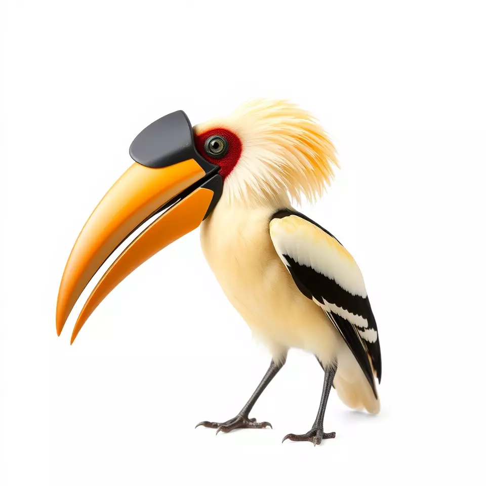 Vibrant Hornbill Bird model pack Low-poly 3D model_2