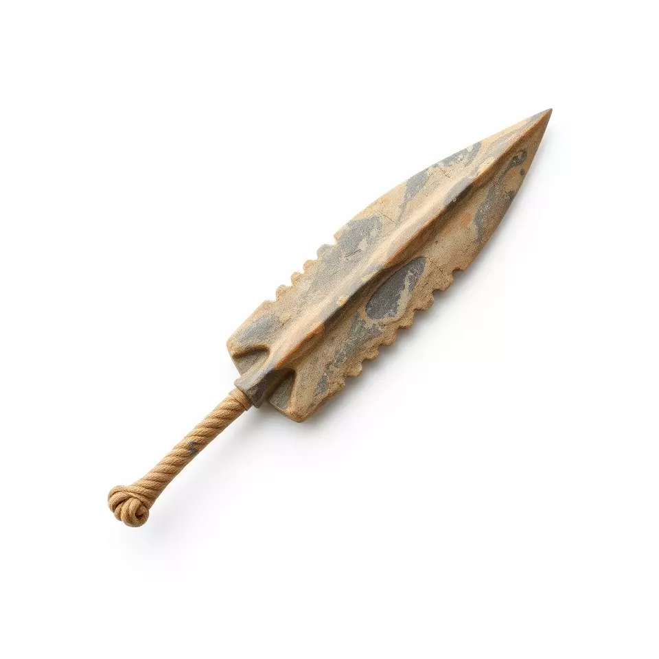 Stone Age Spear model pack Low-poly 3D model_2