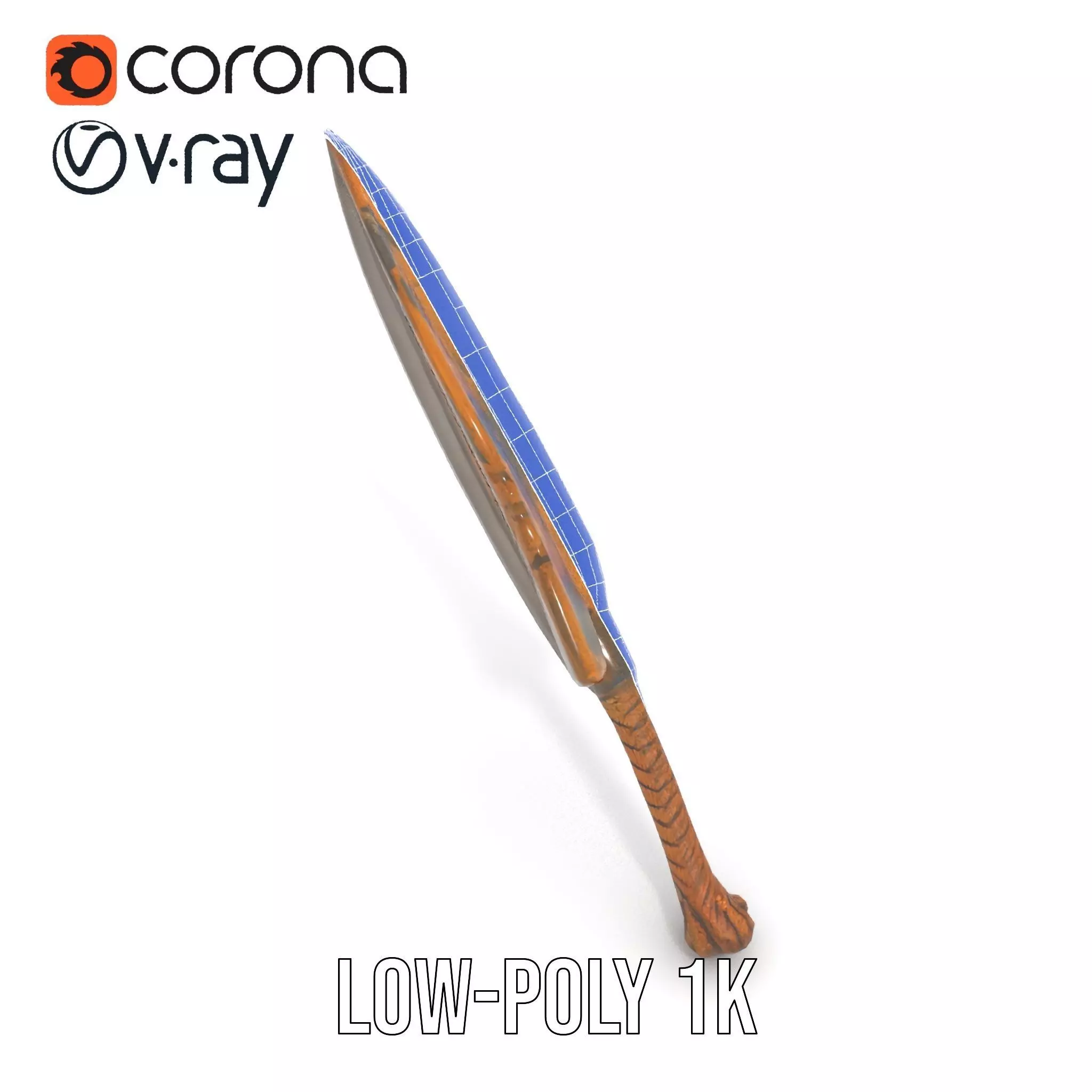 Stone Age Spear model pack Low-poly 3D model_30