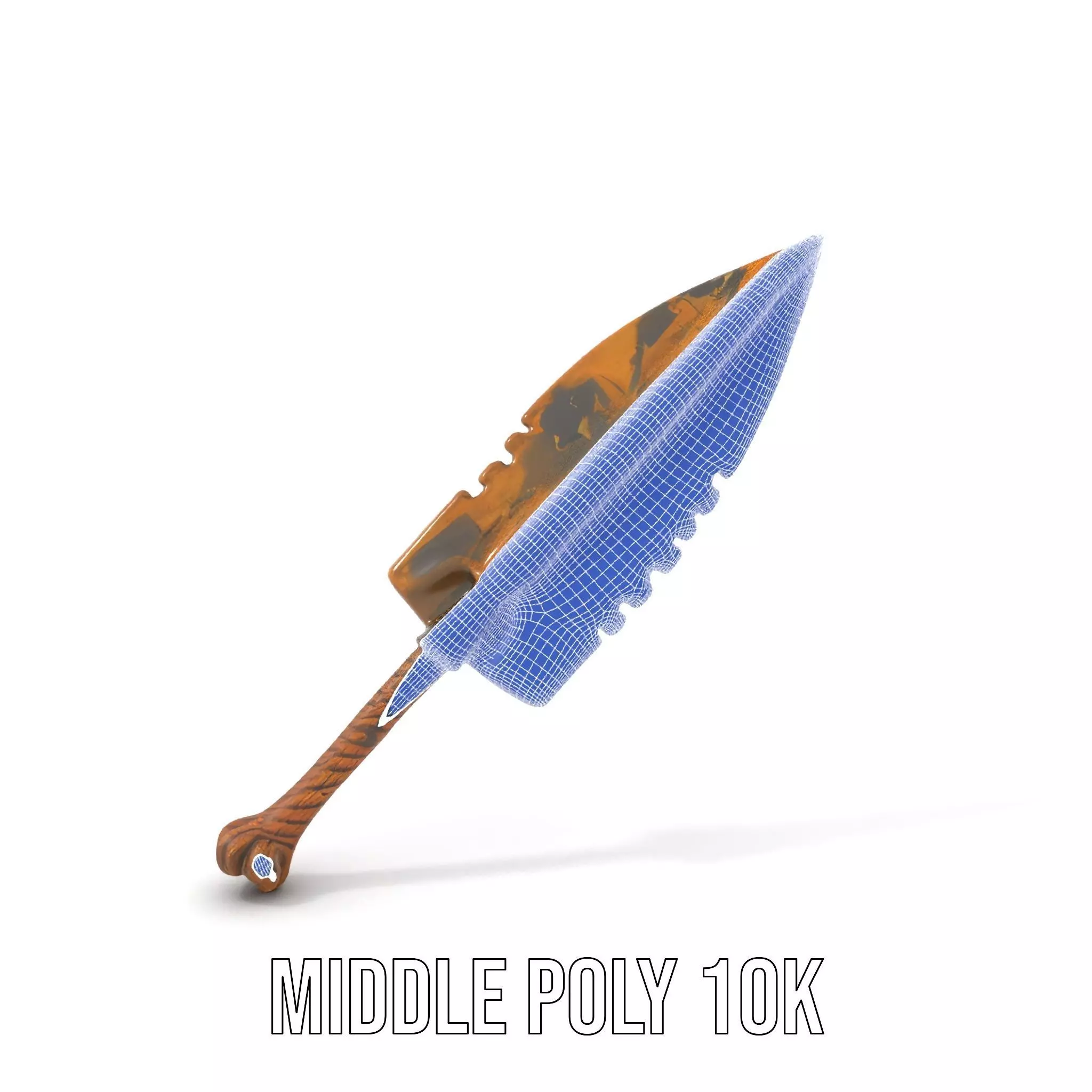 Stone Age Spear model pack Low-poly 3D model_11