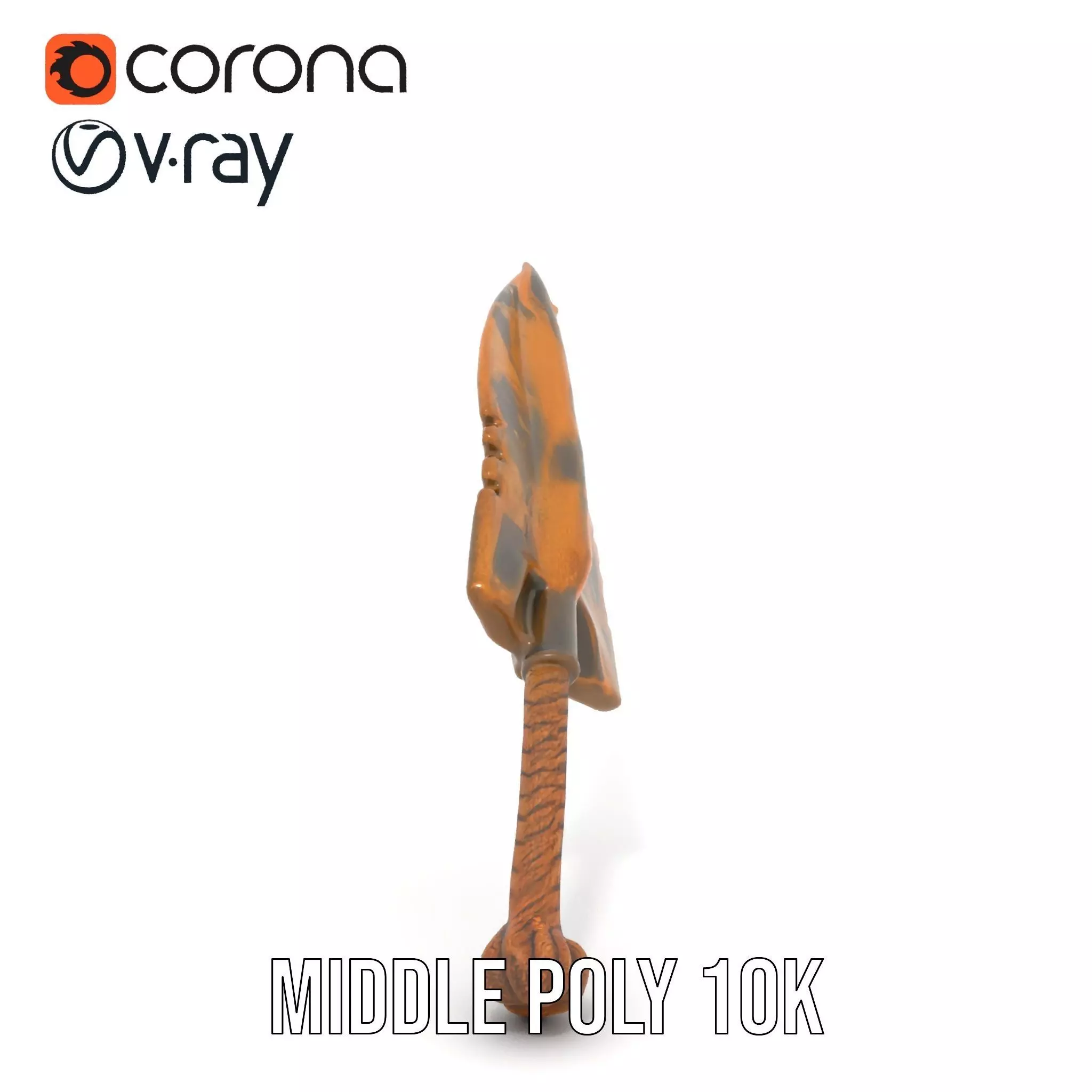 Stone Age Spear model pack Low-poly 3D model_6